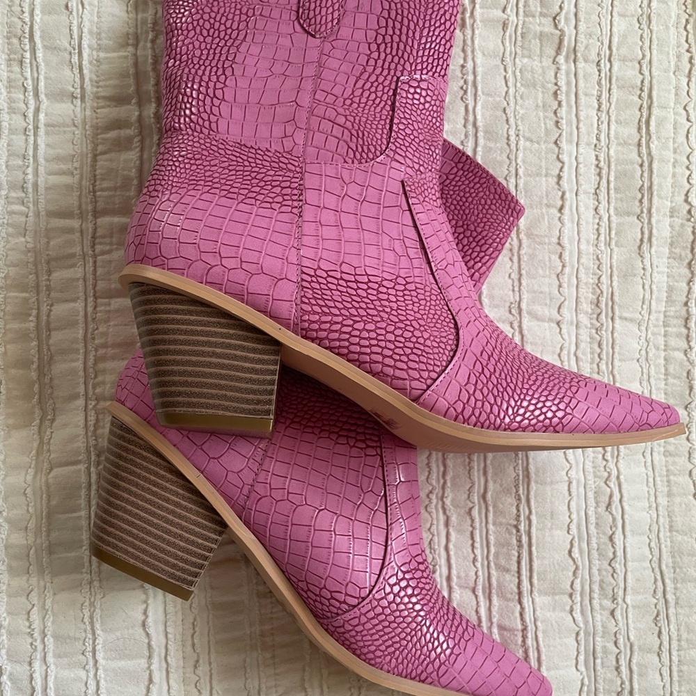 Dolls Kill Pazzle Pink Boots